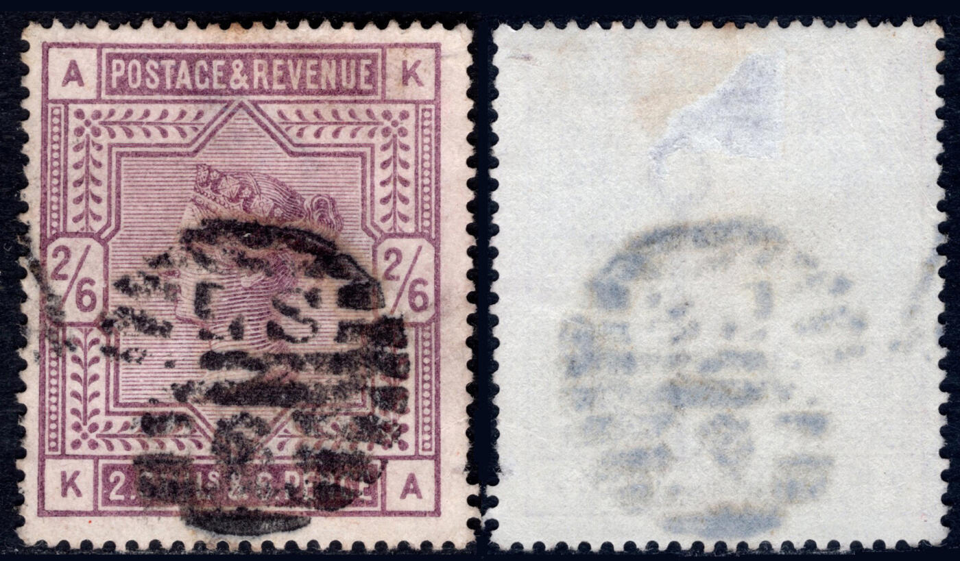 洪涛臻品批发群 精选邮票限时拍卖第1040期  英国1883维多利亚女王2.6先令1全旧.2017标价旧$165美元.实物如图!保真!