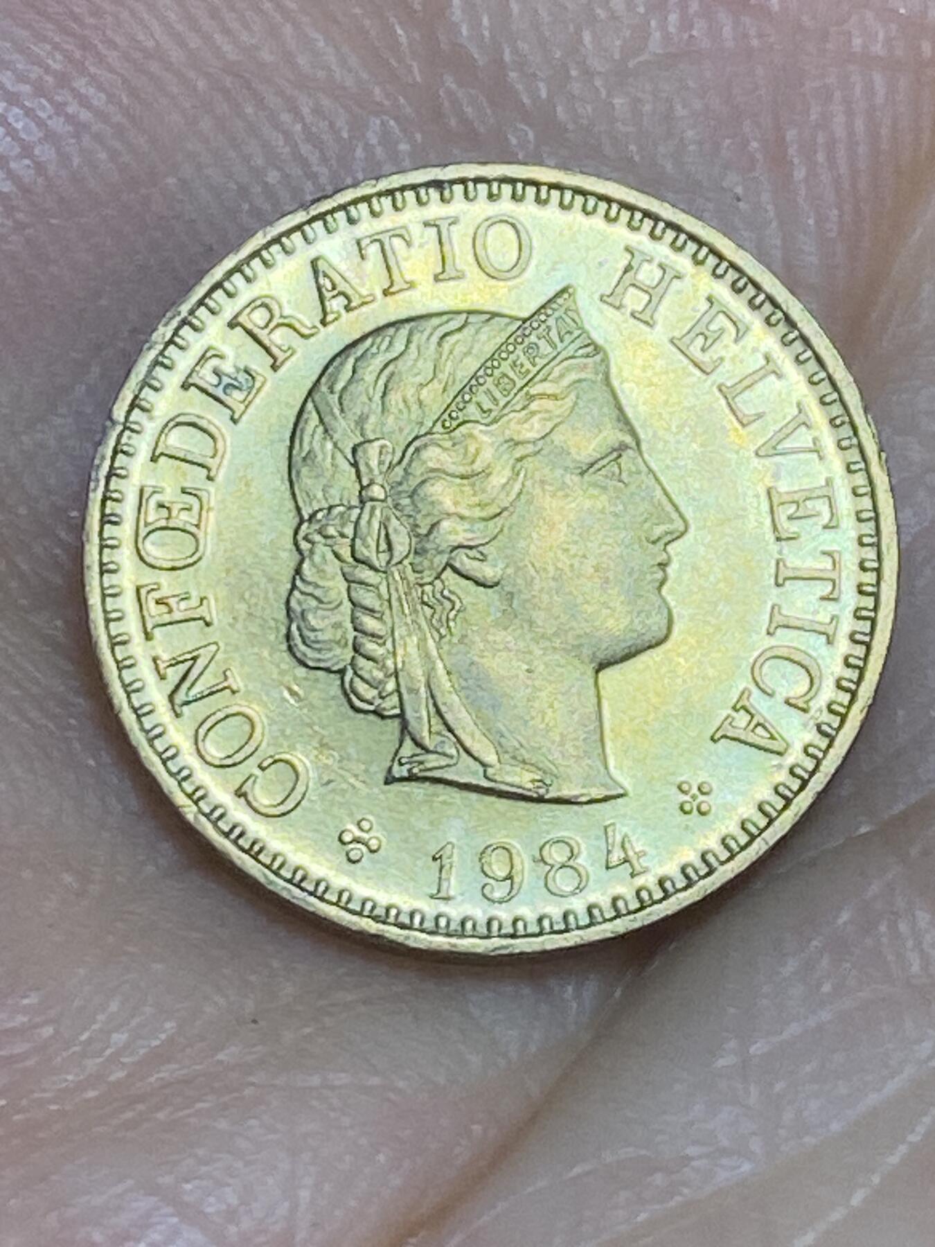 2025年第六十四场(总第九十场）外国好品散币(免佣金) 瑞士🇨🇭1984年5生丁