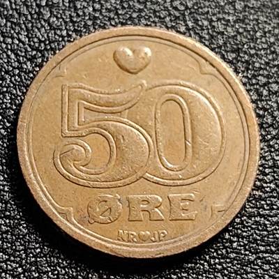 泉币菌-第51场-各国散币场 - 丹麦50欧尔爱心币
