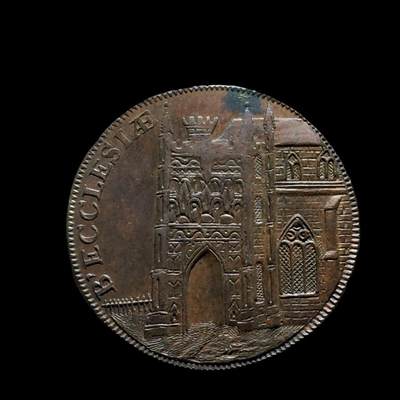 英国 1795年 萨福克郡 城堡半便士 代用币 - 英国 1795年 萨福克郡 城堡半便士 代用币