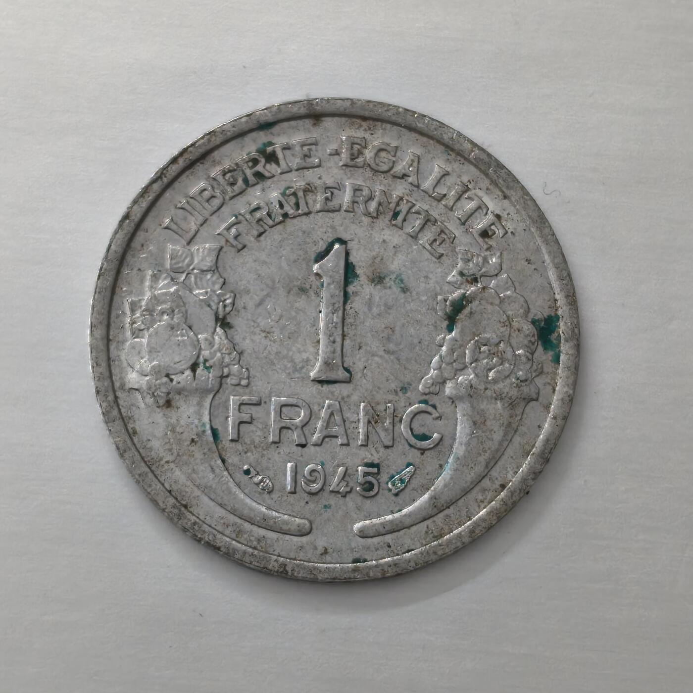 Krab外币市集Vol.19 法国1945年1法郎