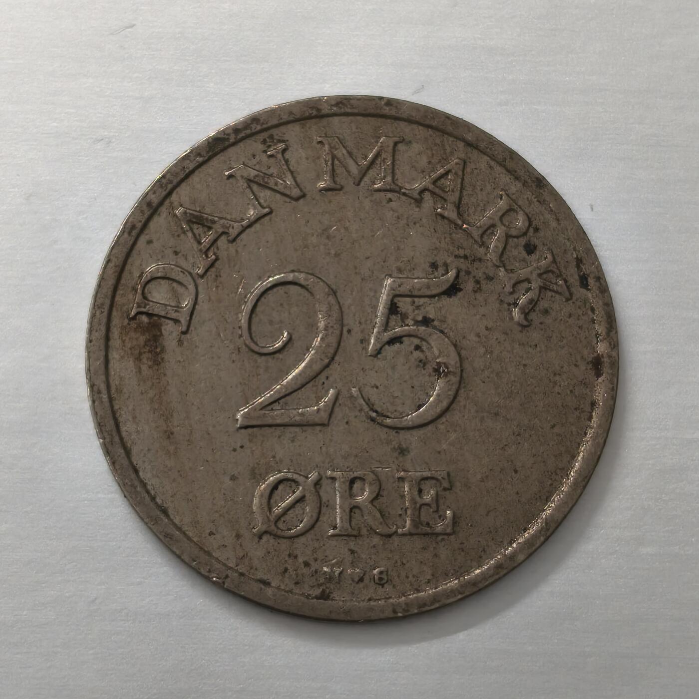 Krab外币市集Vol.19 丹麦1950年25欧尔