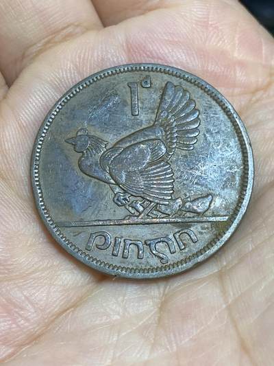 2025年第六十五场(总第九十一场）外国好品散币(免佣金) - 爱尔兰🇮🇪1948年1便士(共和国时期第一套)
