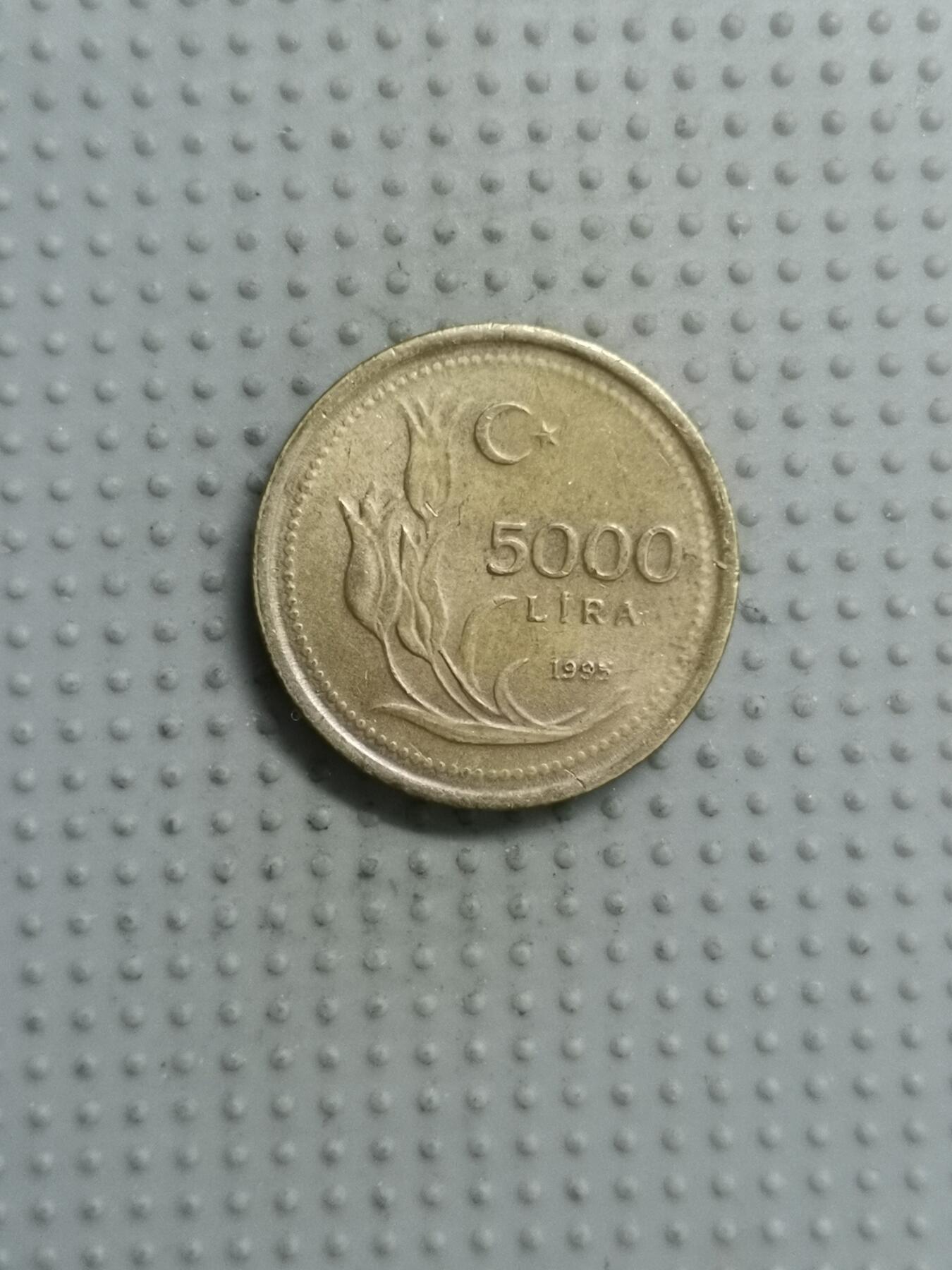 2025年第62场各国散币拍卖（总第62场） 土耳其1995年5000里拉