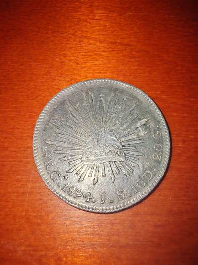 长老汇蛇年精选第二十一场拍卖 - 1894Gs JS墨西哥8R鹰洋，瓜达拉哈拉造币厂，有戳