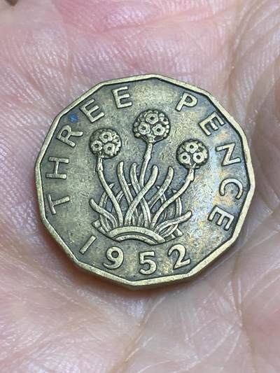 2025年第六十五场(总第九十一场）外国好品散币(免佣金) - 英国🇬🇧1952年3便士(乔治六世第二版)
