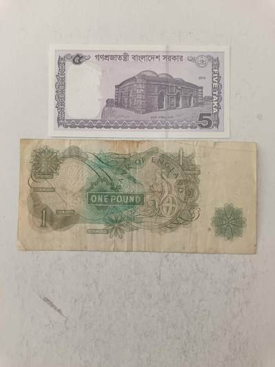 【20250717】非全新纸币第265场 外国2张纸币，有裂缝