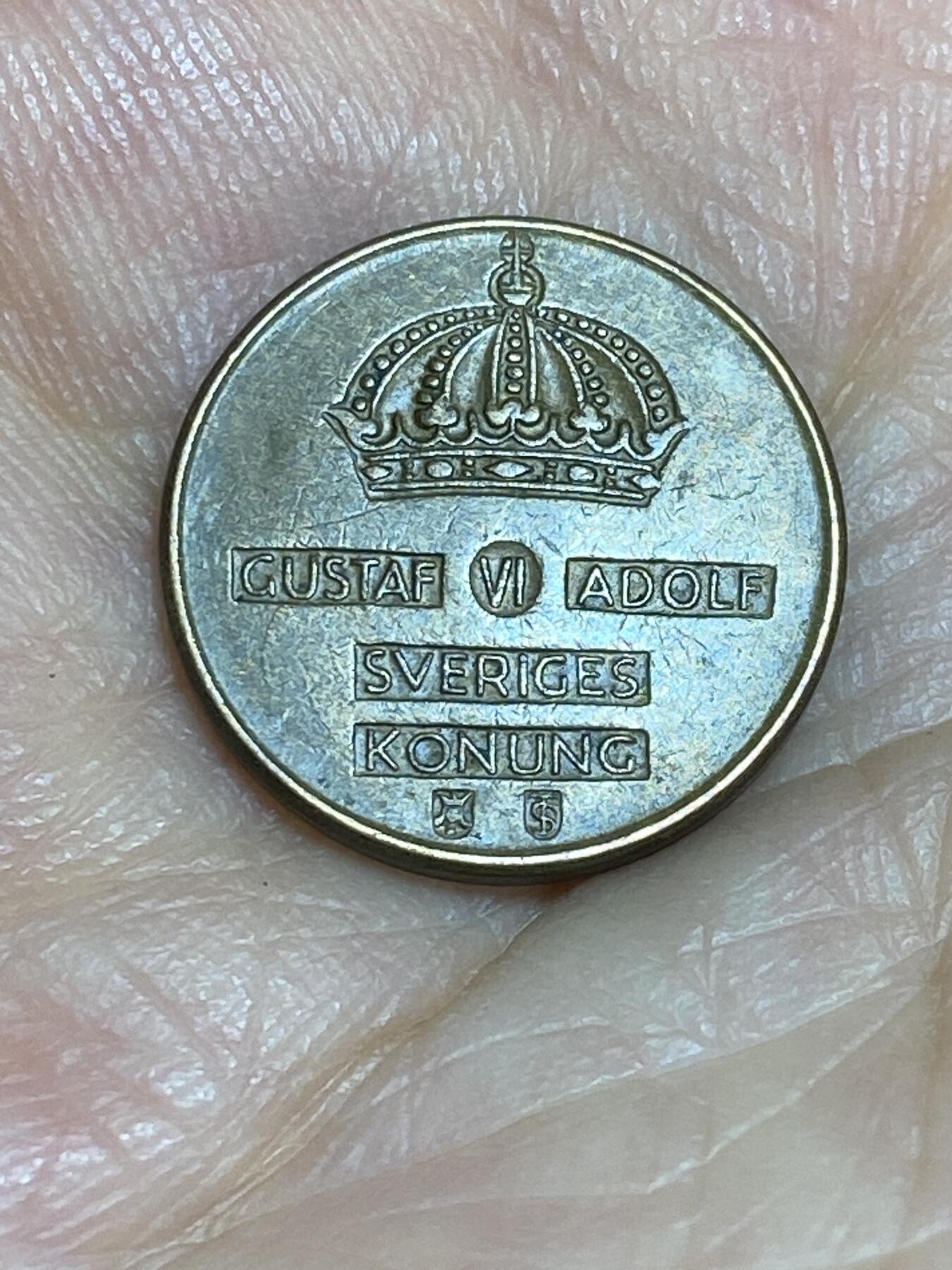 2025年第六十五场(总第九十一场）外国好品散币(免佣金) 瑞典🇸🇪1953年1欧尔(古斯塔夫六世时期，TS标)