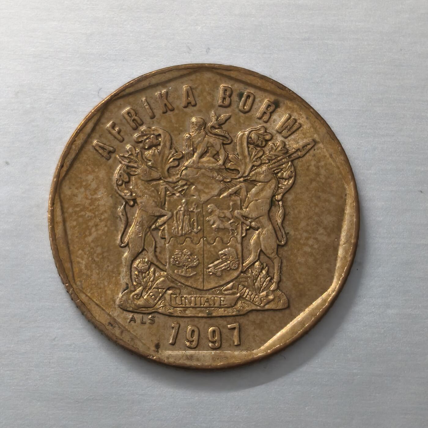 Krab外币市集Vol.19 南非1997年50分