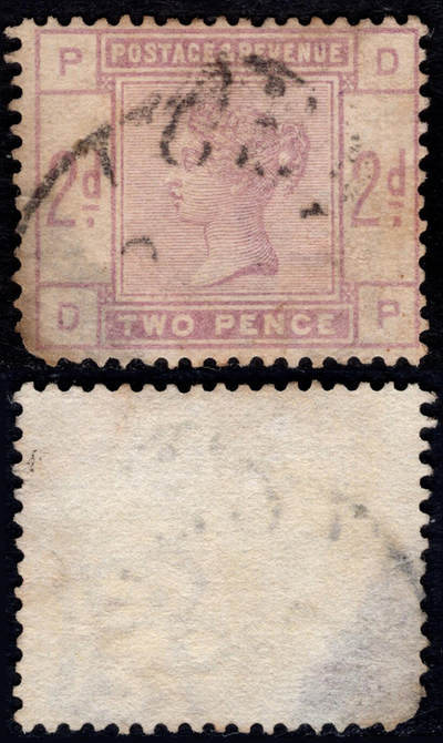 洪涛臻品批发群 精选邮票限时拍卖第1050期  - 英国1883维多利亚女王2d旧 2017标价旧$77.5美元.实物如图
