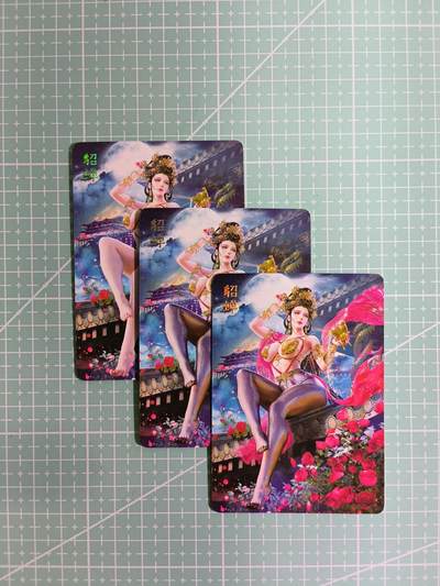 C先生卡牌  第7期 豪杰传亲签·五虎征鸾亲签·西游姬亲签·九州芳华志亲签（持续收拍品。。欢迎送拍） - 【普卡】燎原巴丁《绝色绘卷》第二弹 貂蝉 三渐变