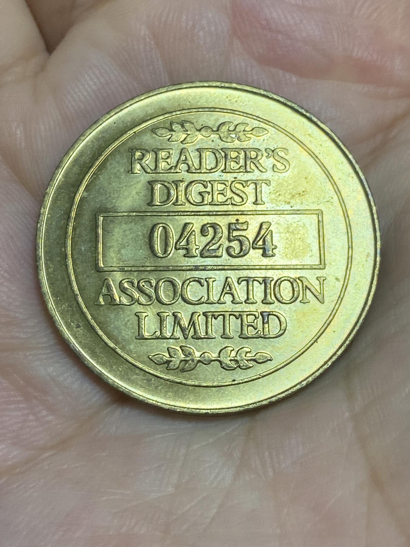 2025年第六十五场(总第九十一场）外国好品散币(免佣金) 美国🇺🇸读者文摘杂志代币(编号04254)