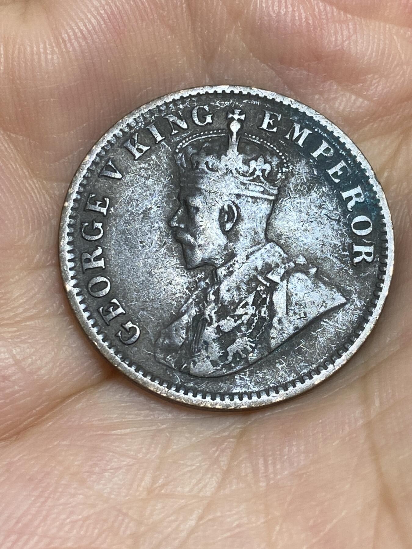2025年第六十五场(总第九十一场）外国好品散币(免佣金) 英属印度1913年1/4安娜(乔治五世时期)