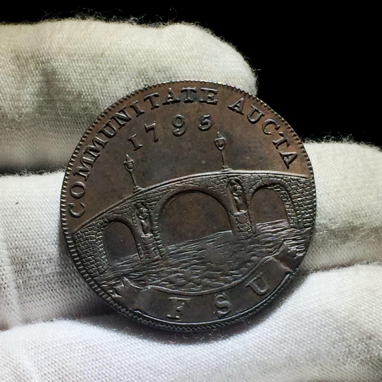 英国 1795年 萨福克郡 城堡半便士 代用币