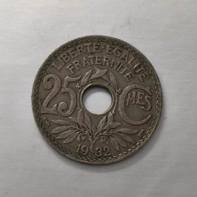 Krab外币市集Vol.19 - 法国1932年25分