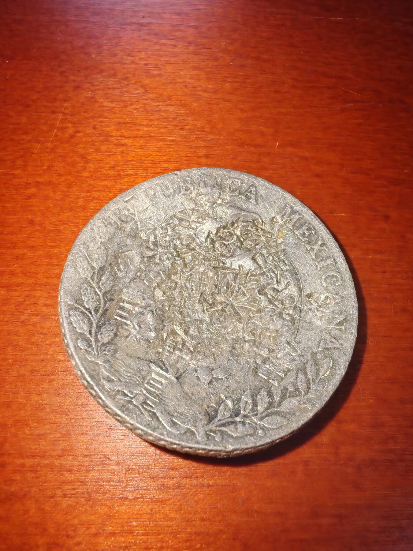 长老汇蛇年精选第二十一场拍卖 1887Mo MH墨西哥8R鹰洋，墨西哥城造币厂，有戳，弧形