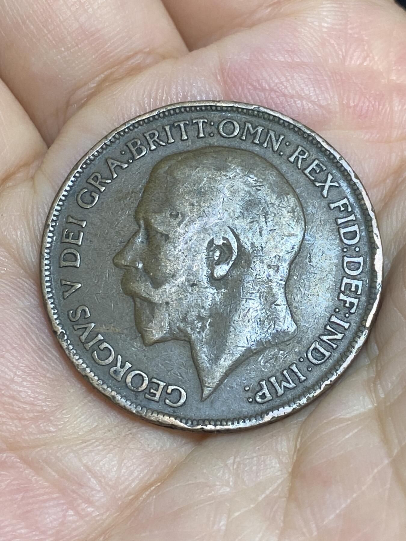 2025年第六十五场(总第九十一场）外国好品散币(免佣金) 英国🇬🇧1917年1便士(乔治五世第一版)