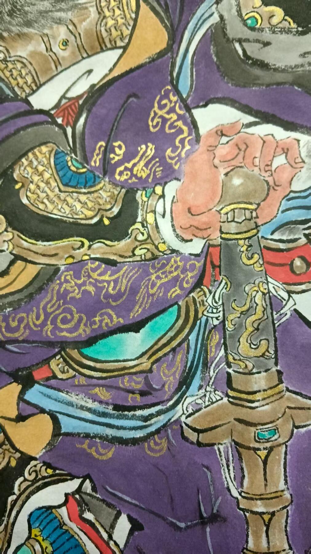 天玑星卡拍第一百零四期《7.14周一截拍》持续收拍收评中 满赠卡需备注 【手绘画】张先军 黑虎招财 赵公明 三尺斗方 50×50厘米