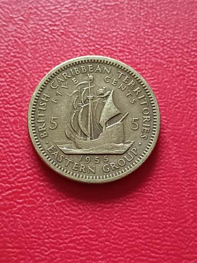 【云涧收藏】第四十五场 - 英属东加勒比1955年5分