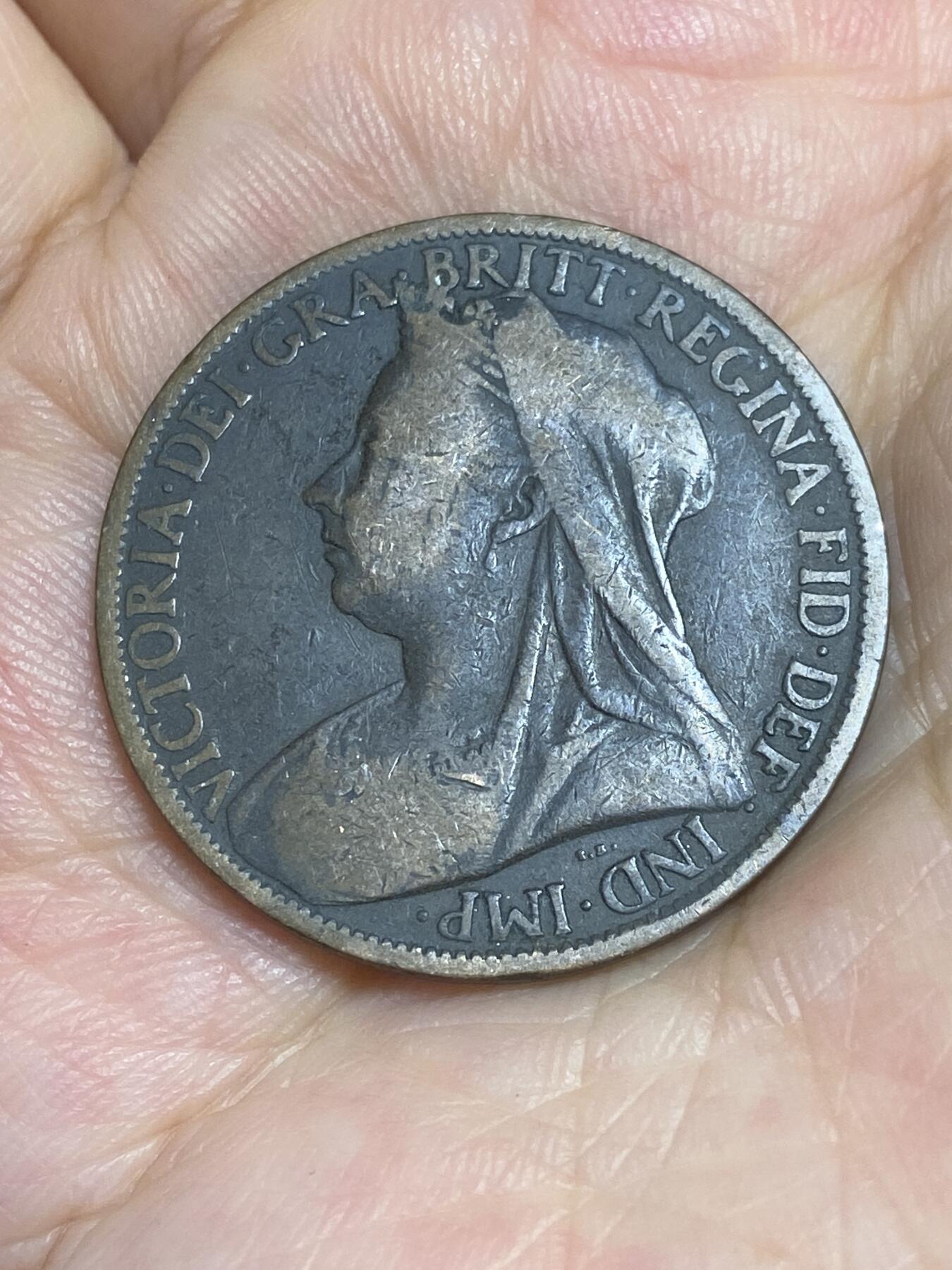 2025年第六十五场(总第九十一场）外国好品散币(免佣金) 英国🇬🇧1900年1便士(维多利亚女王晚年披纱)