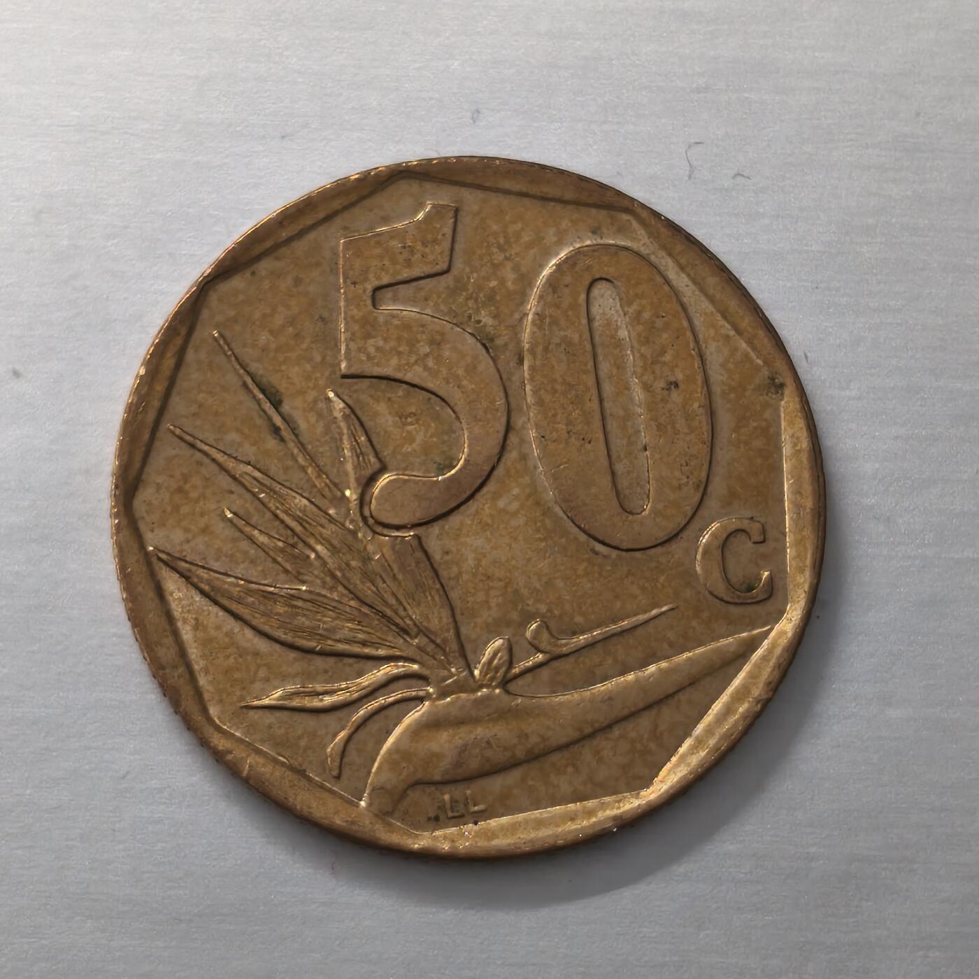 Krab外币市集Vol.19 南非1997年50分