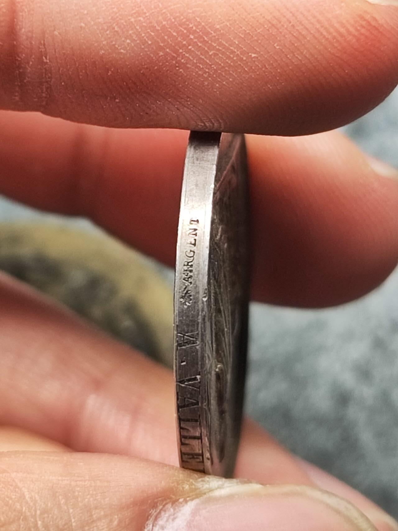 法国 1873年 结婚银章 蜜蜂边铭