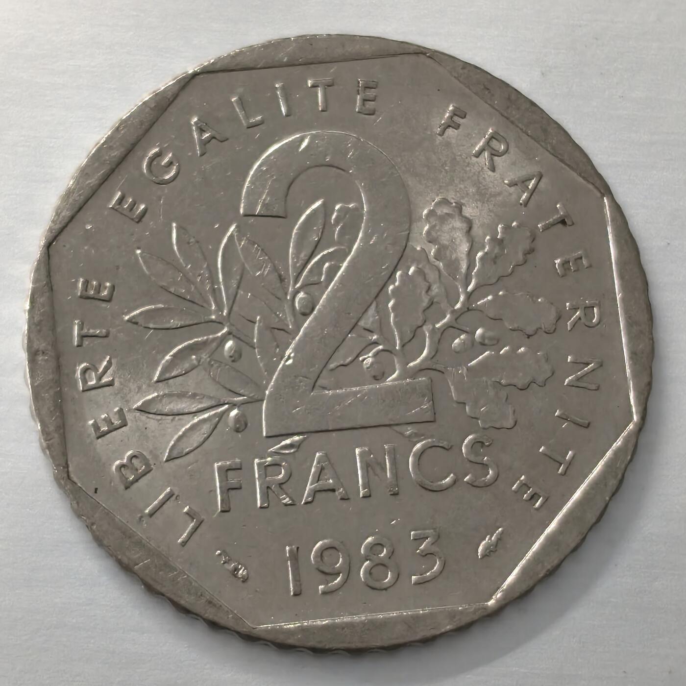 Krab外币市集Vol.19 法国1983年2法郎