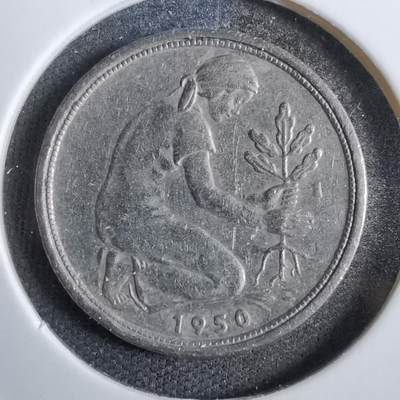 沼泽如烟--第777场 - 德国1950年50芬尼