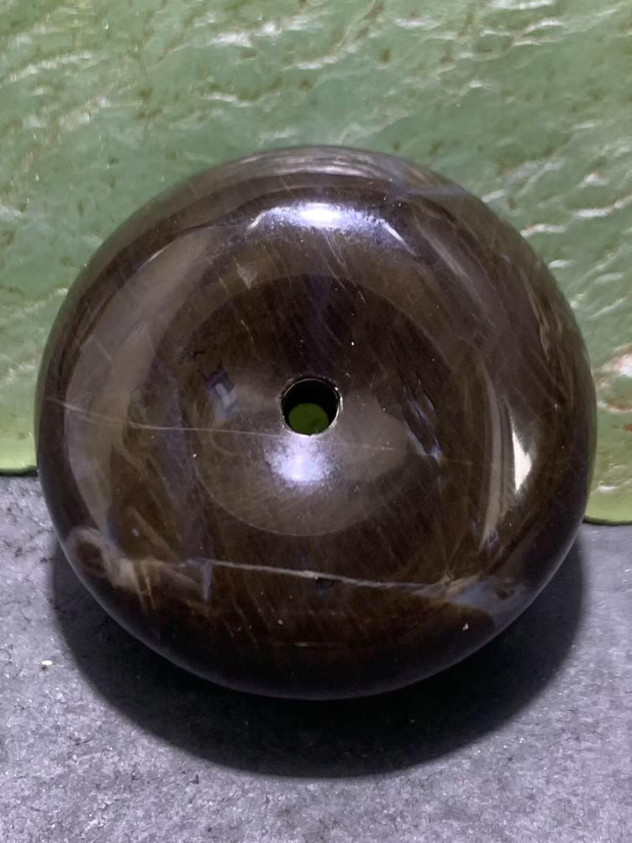 精美天然缅甸树化玉面包圈平安扣一颗！