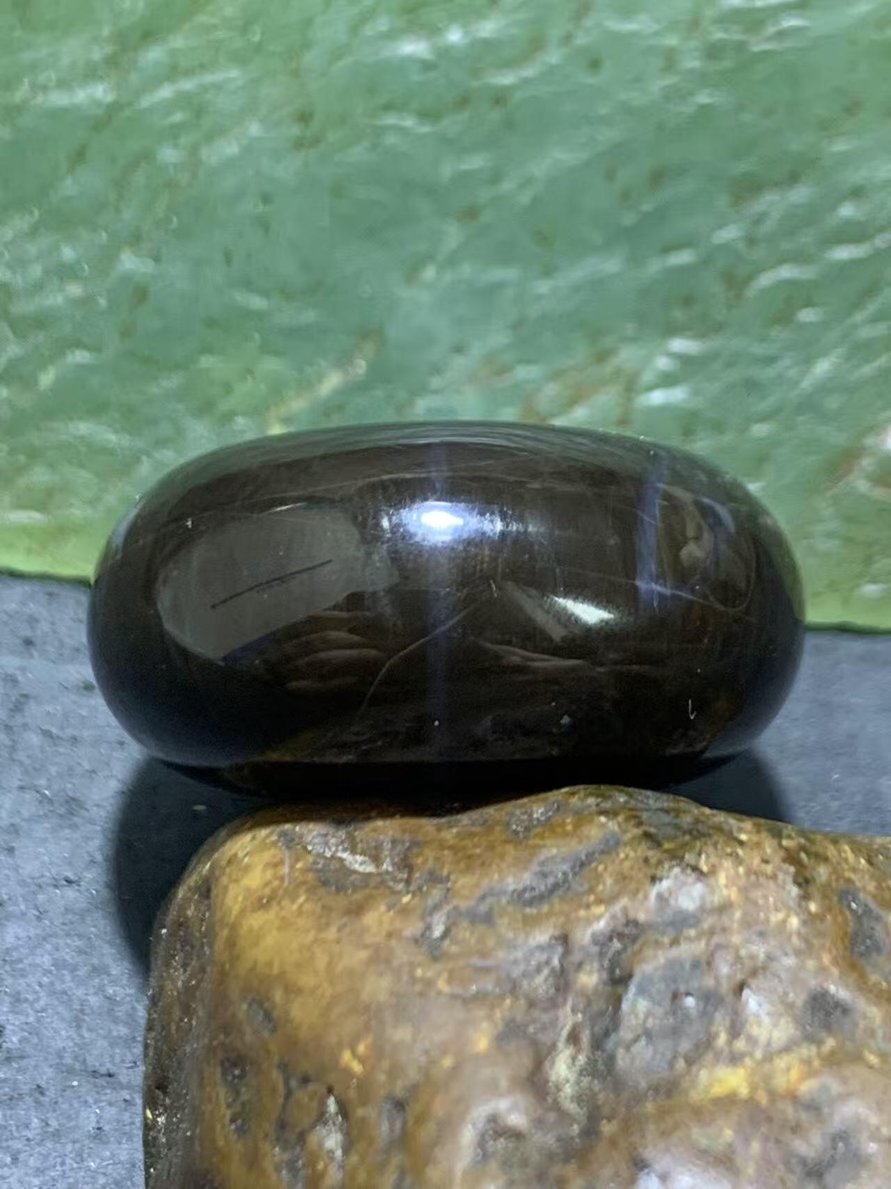 精美天然缅甸树化玉面包圈平安扣一颗！