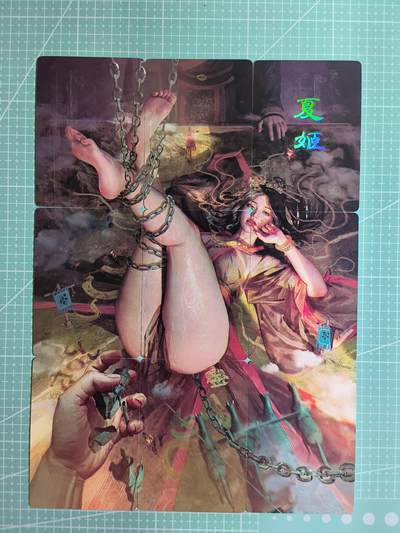 C先生卡牌  第7期 豪杰传亲签·五虎征鸾亲签·西游姬亲签·九州芳华志亲签（持续收拍品。。欢迎送拍） - 【九拼】燎原刷子《人间传》夏姬  