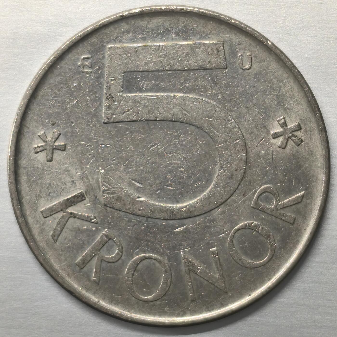 Krab外币市集Vol.19 瑞典1982年5克朗