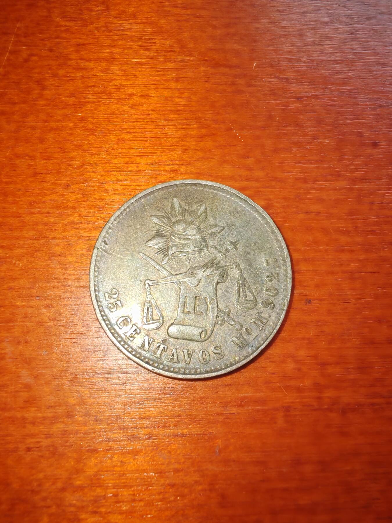 长老汇蛇年精选第二十一场拍卖 1886Mo M墨西哥25分鹰洋，6.77克903银，墨西哥城造币厂