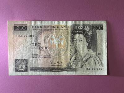 大中华拍卖第784期 - 英国D序10磅 HT56 257395 品相如图 非绝品