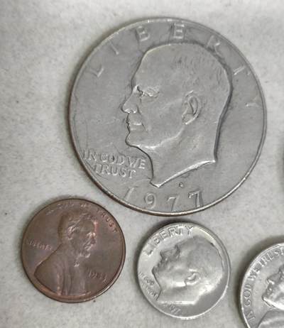 外币收藏 美国70至80年代硬币6枚一套
