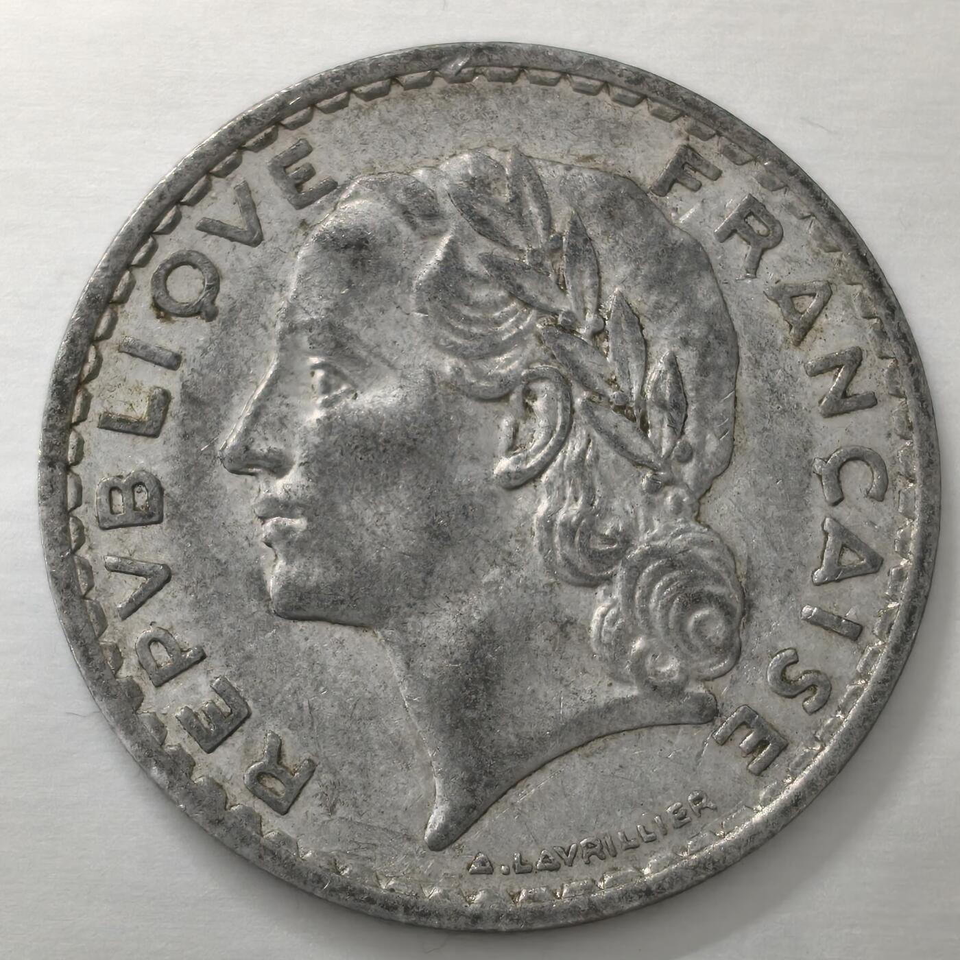 Krab外币市集Vol.19 法国1949年5法郎