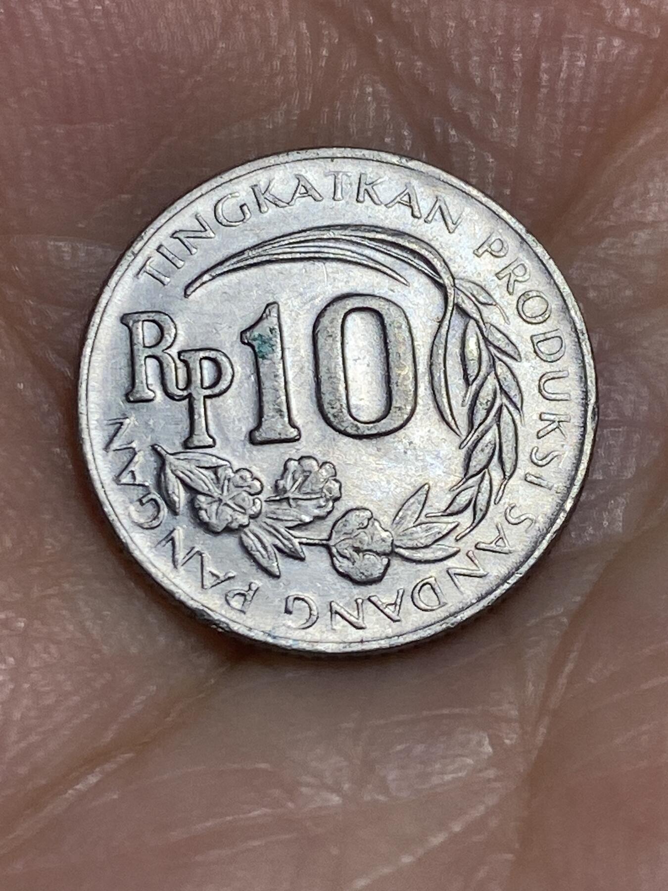 2025年第六十五场(总第九十一场）外国好品散币(免佣金) 印度尼西亚🇮🇩1971年10卢比