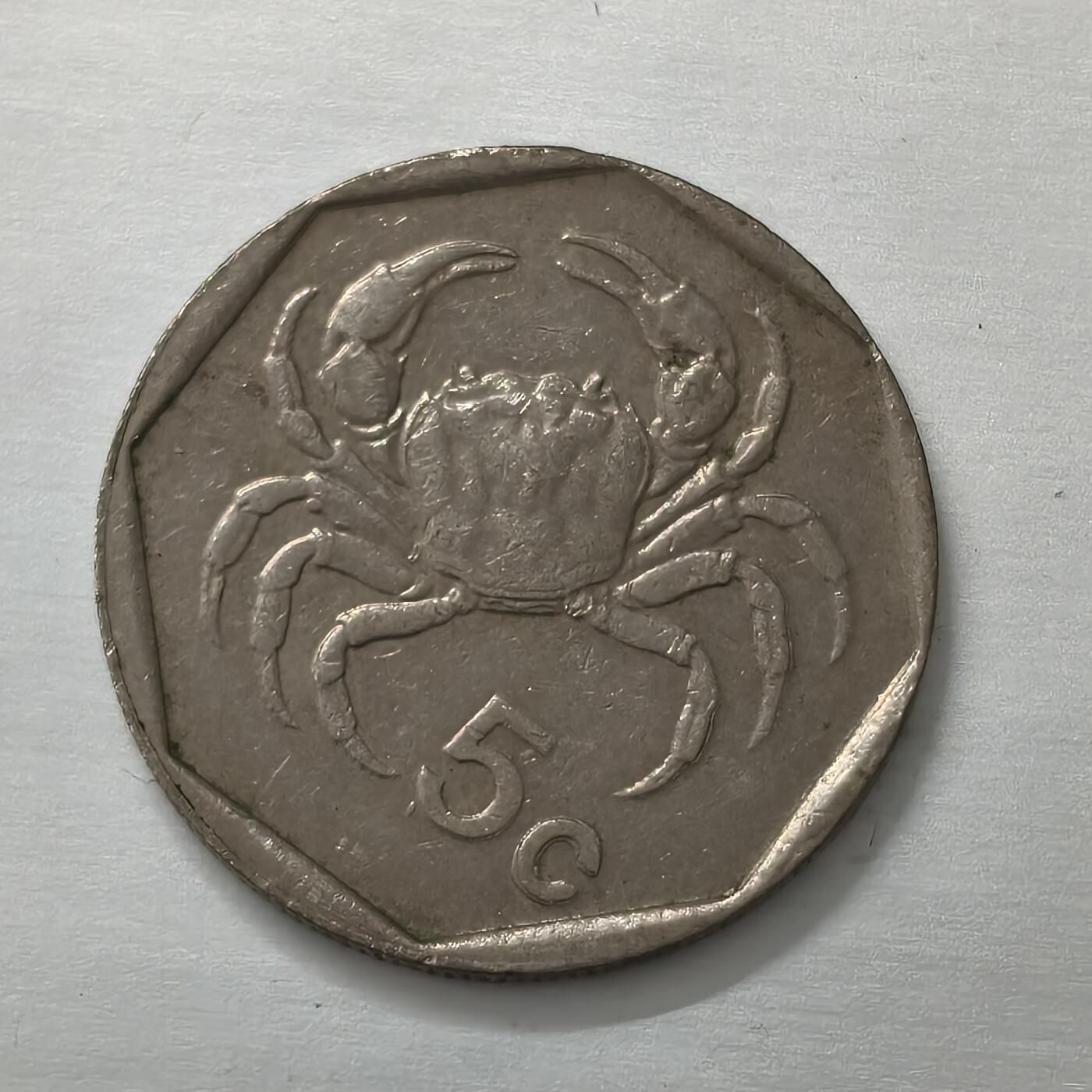 Krab外币市集Vol.19 马耳他1991年5分