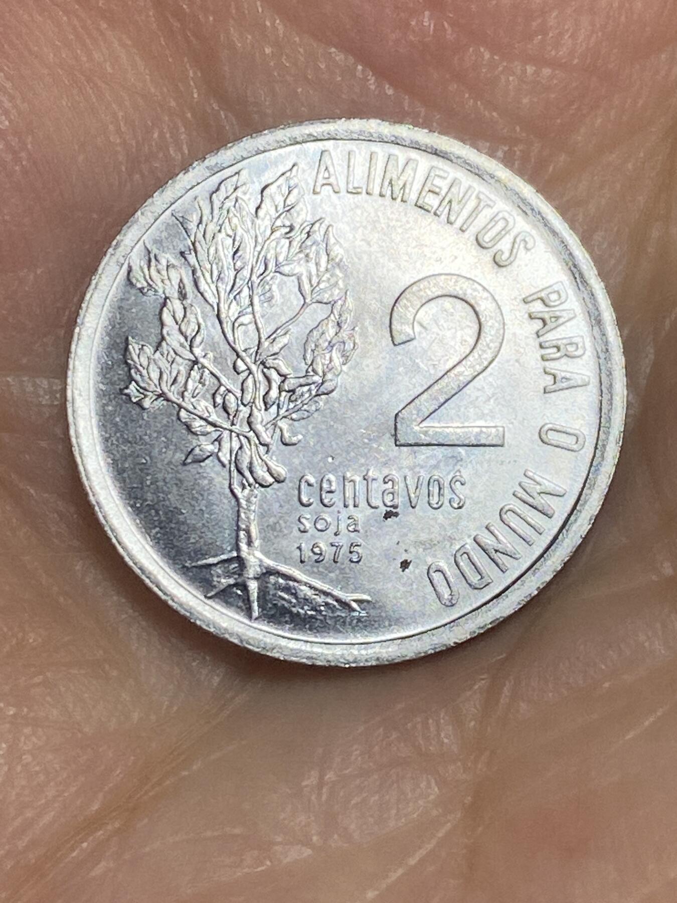 2025年第六十五场(总第九十一场）外国好品散币(免佣金) 巴西🇧🇷1975年2分(FAO纪念币，首发年)