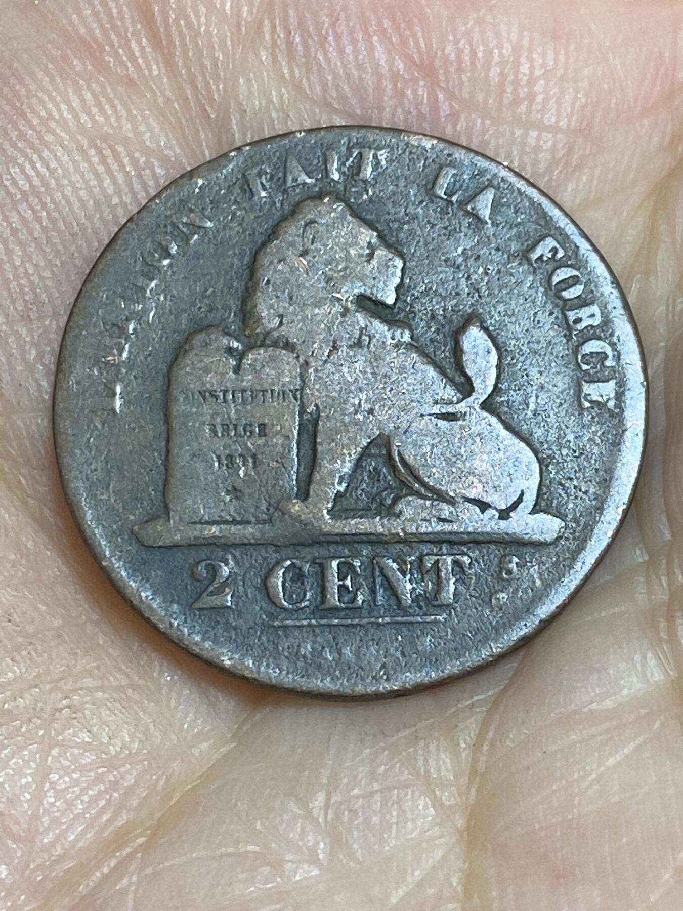 2025年第六十五场(总第九十一场）外国好品散币(免佣金) 少见–比利时🇧🇪1835年2分(利奥波德一世时期)