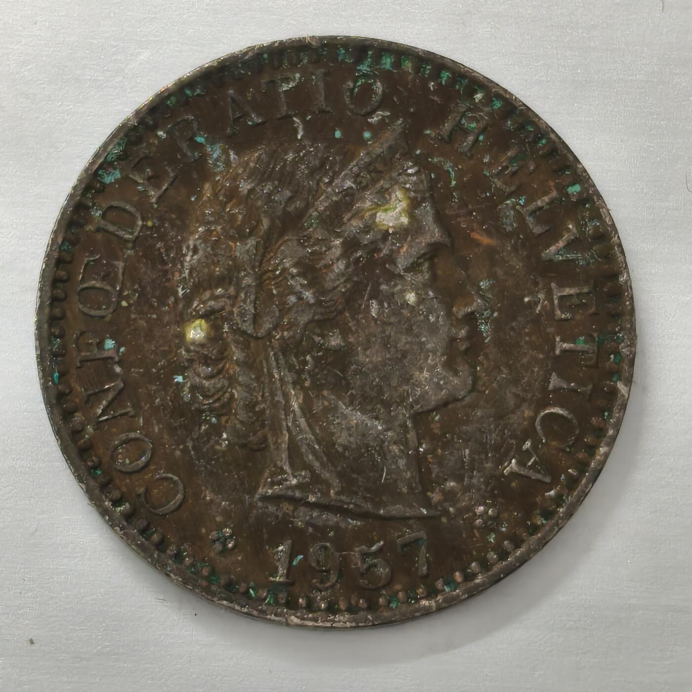 Krab外币市集Vol.19 瑞士1957年20分