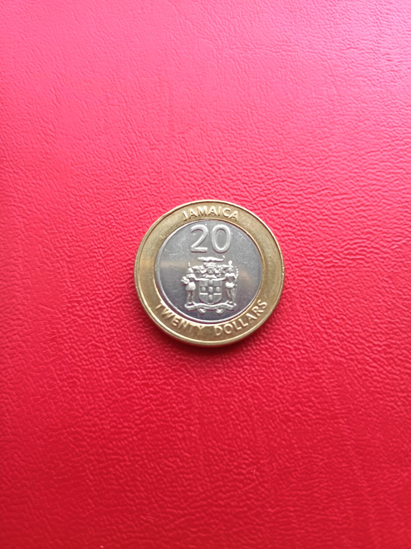 【云涧收藏】第四十五场 牙买加2000年20元，UNC