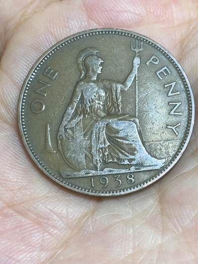2025年第六十五场(总第九十一场）外国好品散币(免佣金) - 英国🇬🇧1938年1便士(乔治六世第一版，印度皇帝加字版)