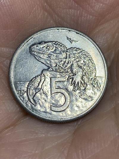 2025年第六十五场(总第九十一场）外国好品散币(免佣金) - 新西兰🇳🇿1987年5分(伊丽莎白二世中年高冠)
