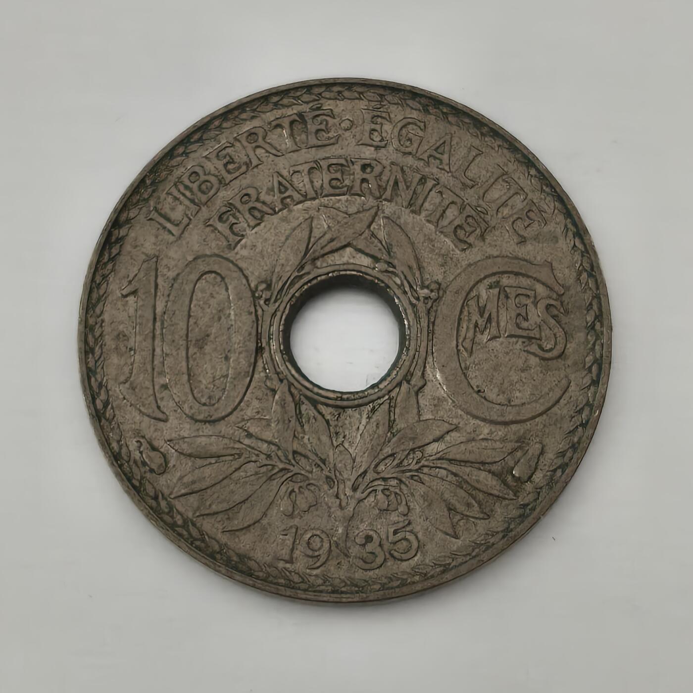 Krab外币市集Vol.19 法国1935年10分