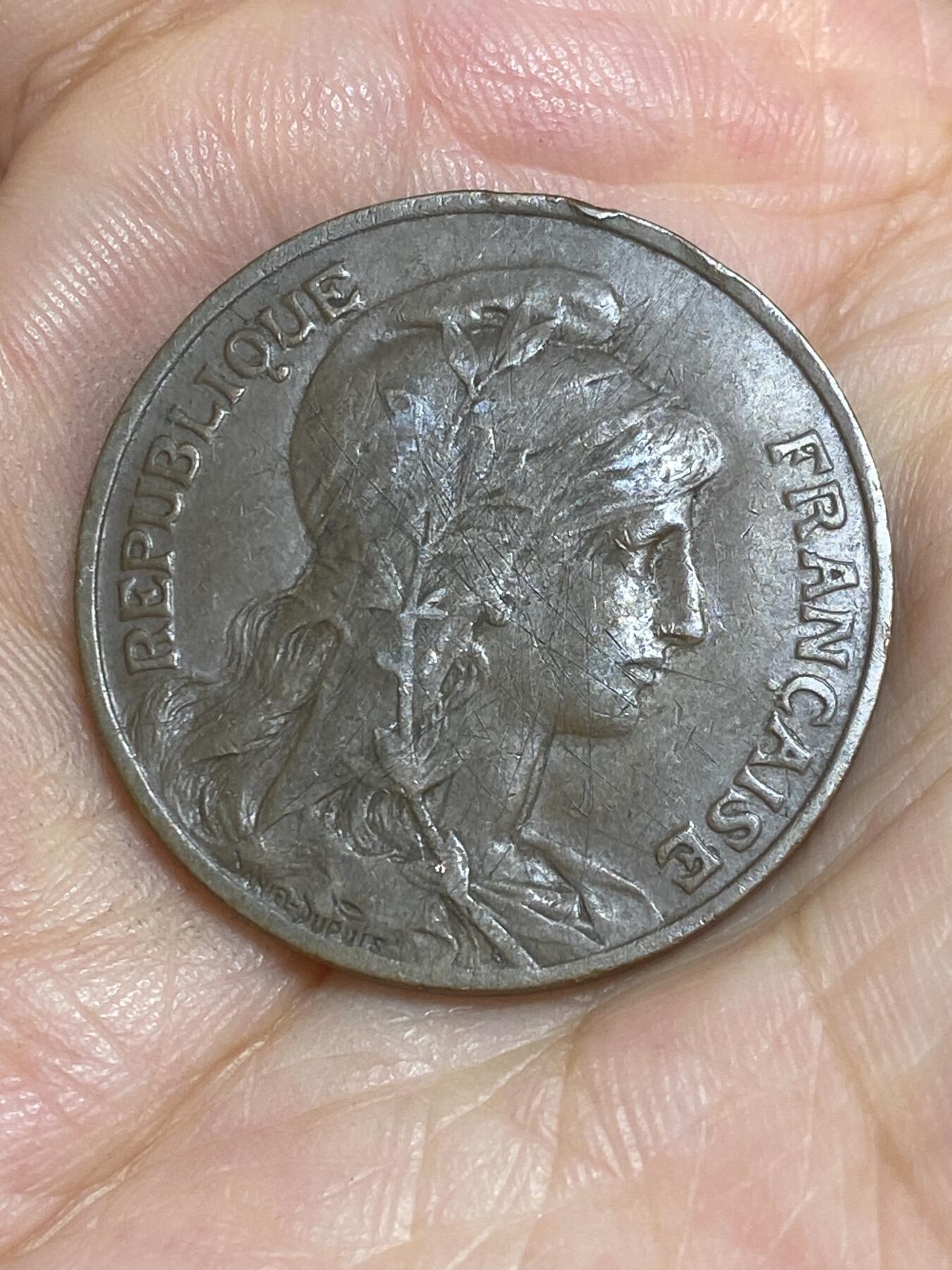 2025年第六十五场(总第九十一场）外国好品散币(免佣金) 法国🇫🇷1913年10生丁大铜币