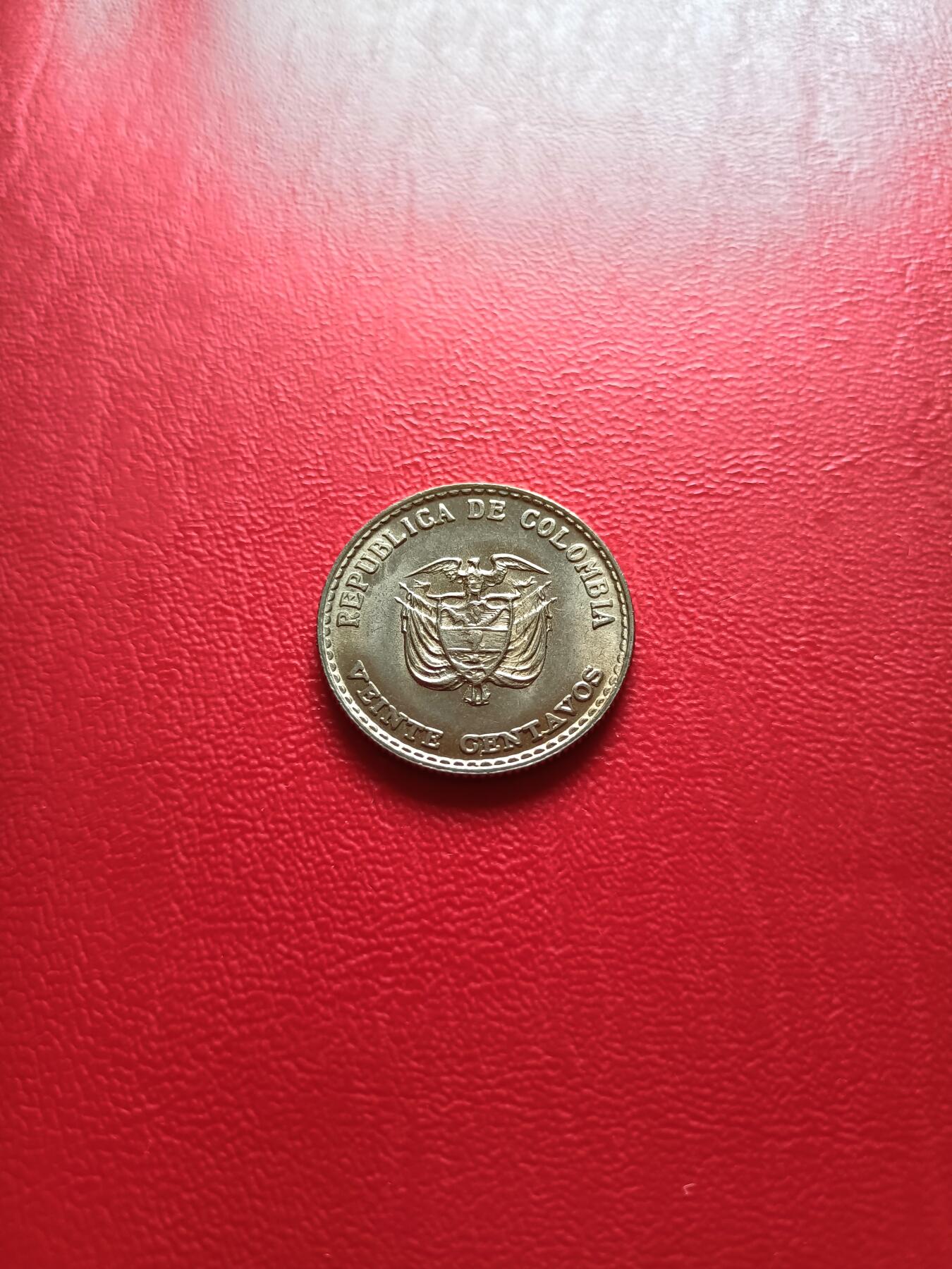 【云涧收藏】第四十五场 哥伦比亚1965年20分纪念币，BU