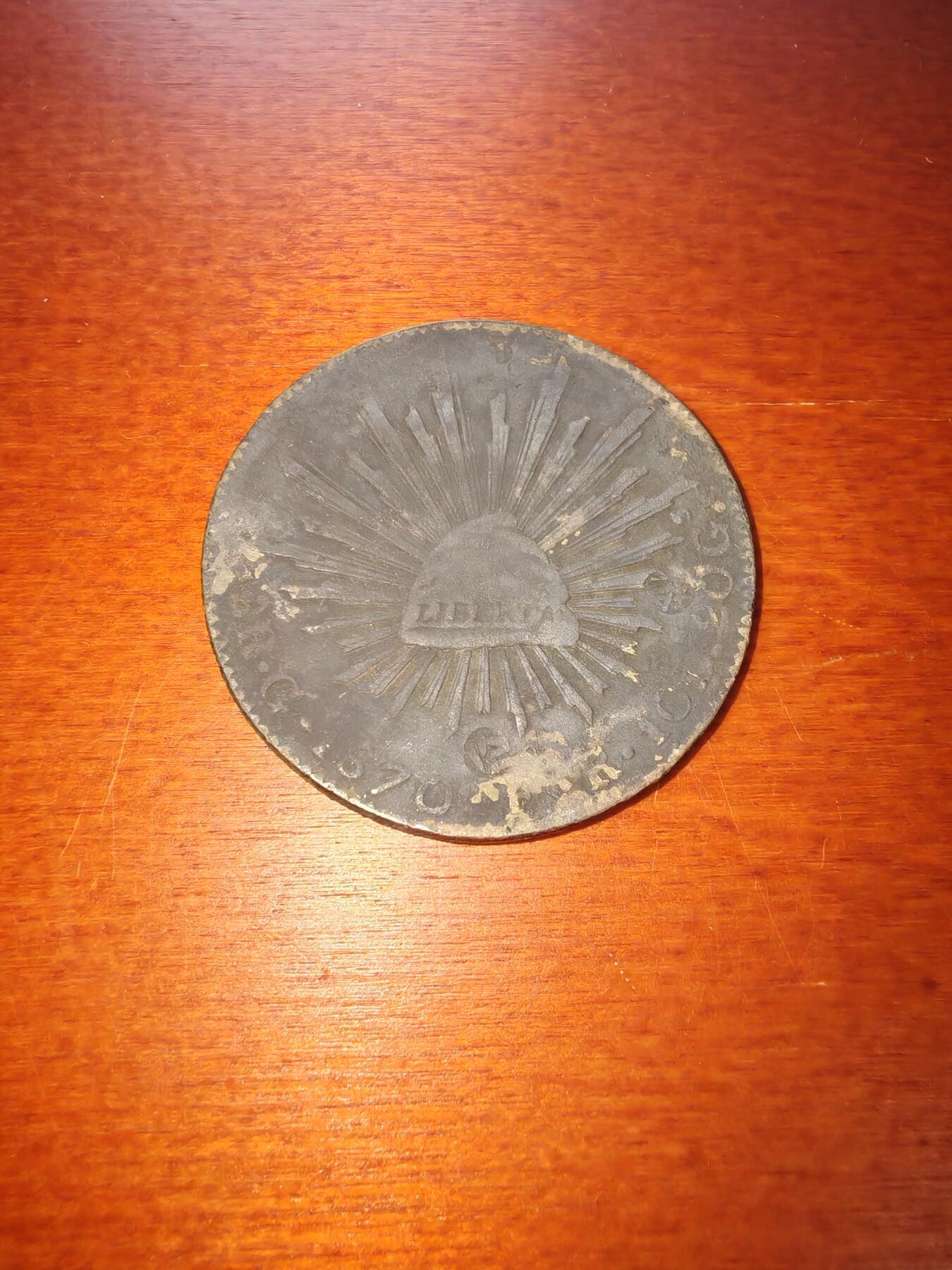 长老汇蛇年精选第二十一场拍卖 1870Go PF墨西哥8R鹰洋，瓜纳华托造币厂，有戳