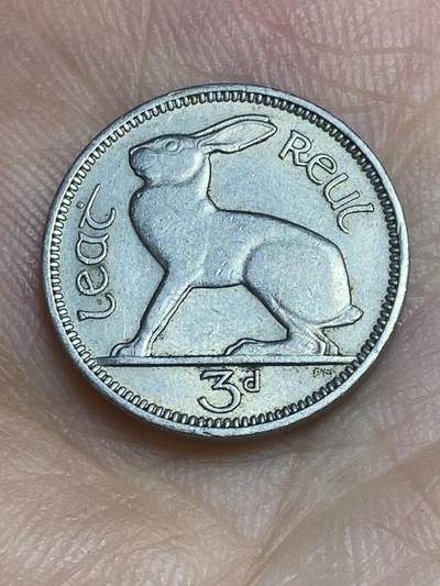 2025年第六十五场(总第九十一场）外国好品散币(免佣金) - 爱尔兰🇮🇪1956年3便士(共和国时期第一套第二版)