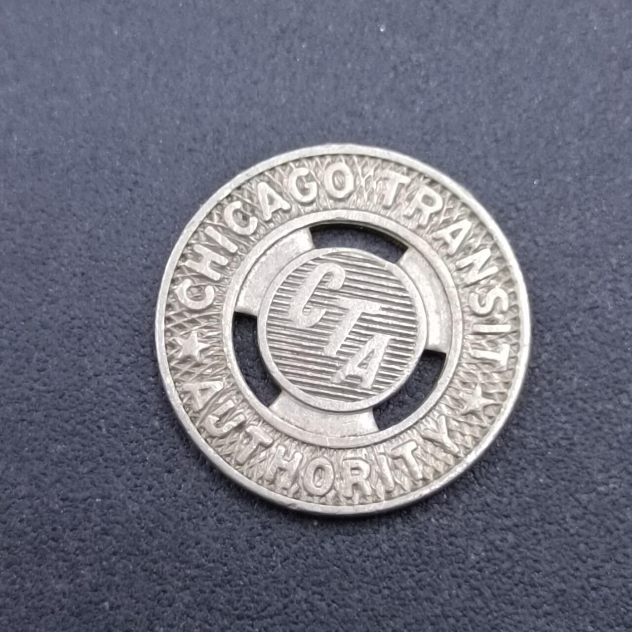 【淘币小摊】限时拍第六百八十三拍  散币纪念章场 满百包邮可预留两周  周一统一发货  芝加哥公共交通代币直径16mm